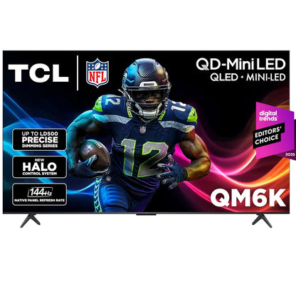 TCL - 65" Class QM6K Series 4K UHD HDR QD Mini LED Smart TV with Google TV (2025)