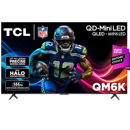TCL - 65" Class QM6K Series 4K UHD HDR QD Mini LED Smart TV with Google TV (2025)