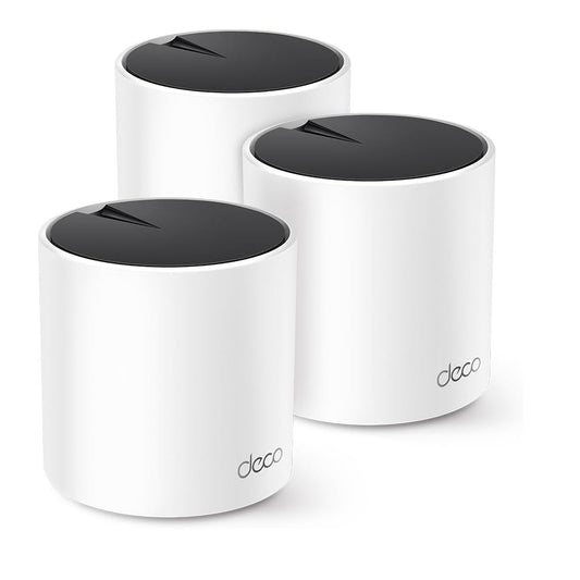 TP-Link - Deco X25 AX1800 Dual-Band Whole Home Mesh Wi-Fi 6 System (3-Pack) - White