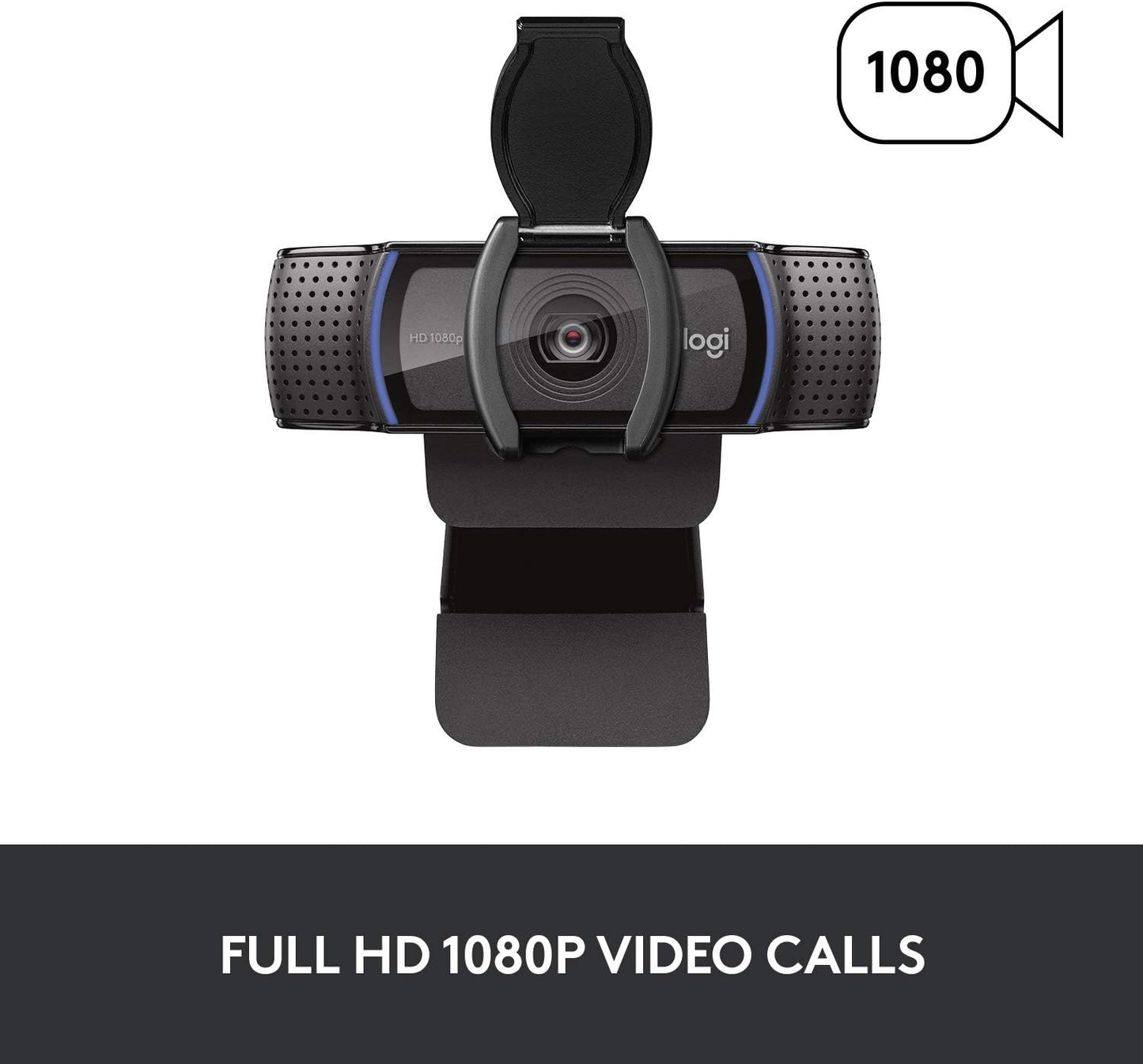 Logitech C920s Pro Full HD Video Calling Webcam Privacy Shutter Black 960001257