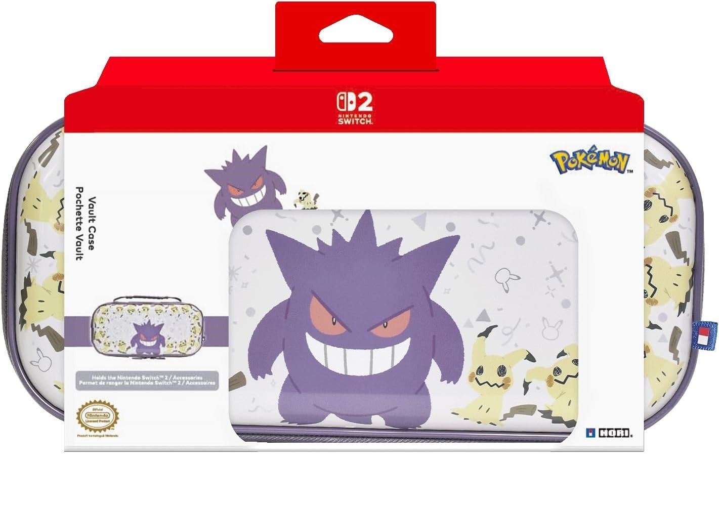 Hori - Vault Case (Gengar & Mimikyu) - Gray NSX-095U