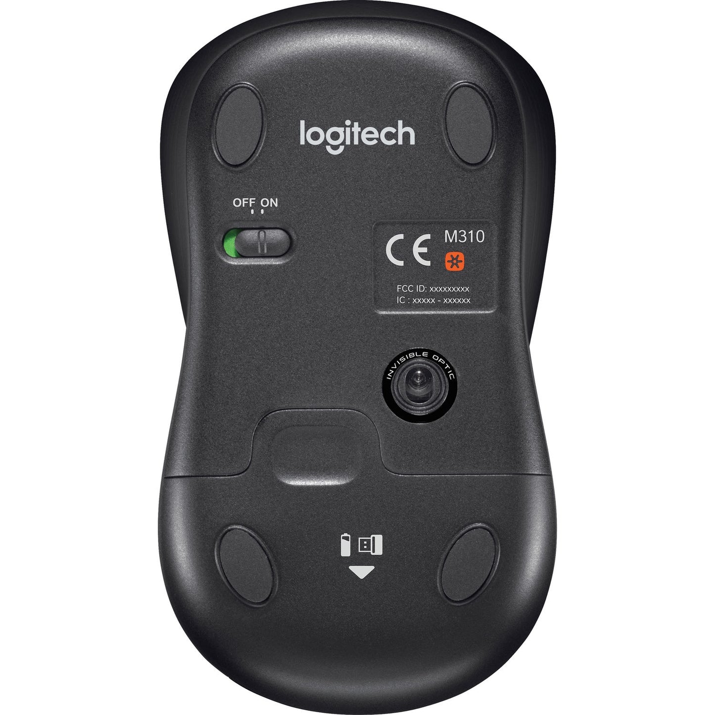 Logitech M310 Wireless Laser Mouse 3 Buttons 2.4 GHz, Black 910-004277