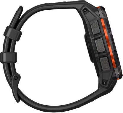 Garmin - Instinct 3 Solar GPS Smartwatch 45 mm Fiber-reinforced Polymer - Black with Black Band 010-02934-00