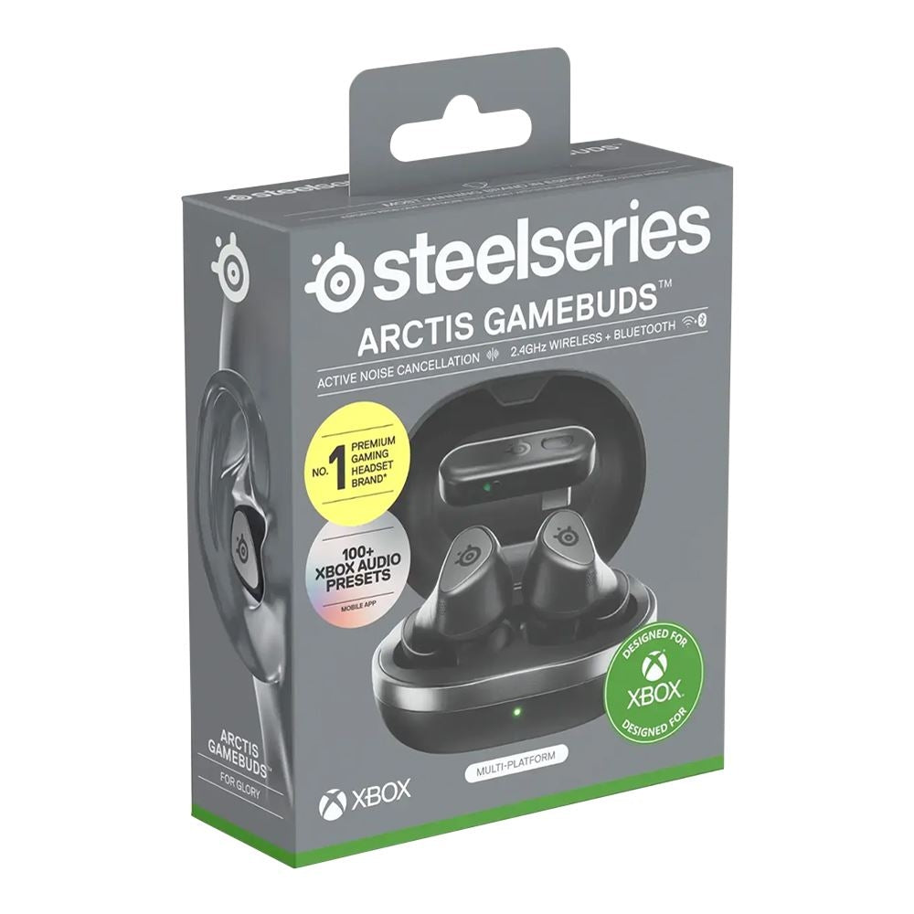 SteelSeries - Arctis GameBuds True Wireless In-Ear Earbuds with 2.4GHz/Bluetooth for XBOX One, XBOX X/S, PS5/PS4, PC