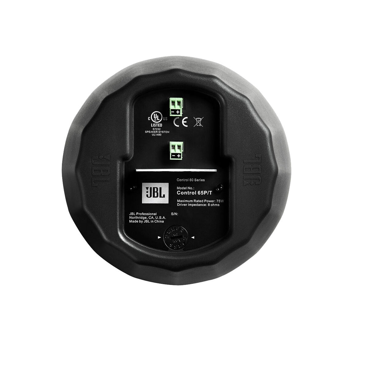 JBL Control 65P/T Full-Range Satellite Pendant Speaker Black, Pair C65P/T