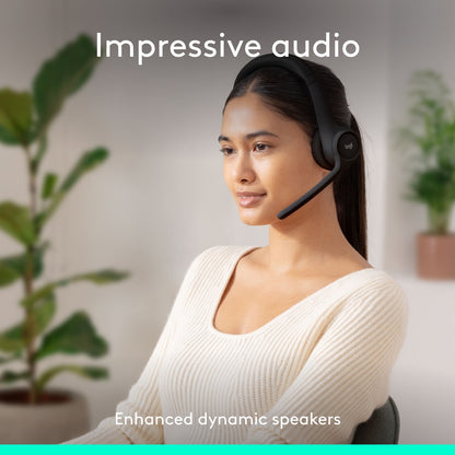 Logitech Zone 300 Wireless Headset Midnight Black 981-001406