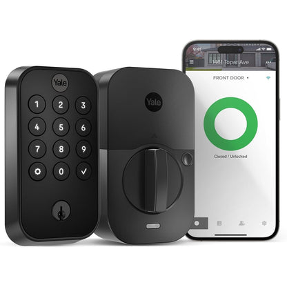 Yale Security Assure Lock 2 Deadbolt Keyed Smart Entry Door Lock YRD410-WF1-BSP