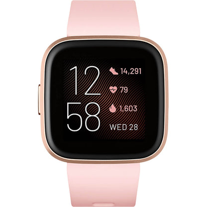 Fitbit Versa 2 Health and Fitness Smartwatch Copper Rose FB507RGPK