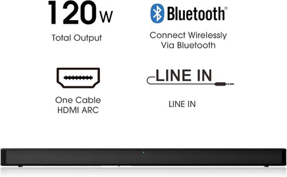 Hisense HS2025G 2.0 Channel 120W Soundbar - Black