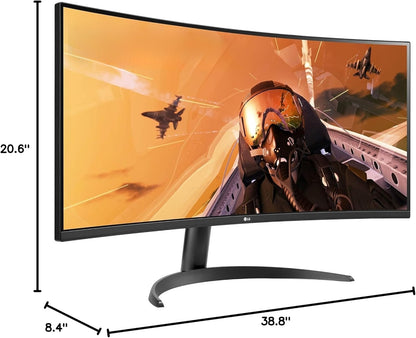 LG 34WP60C-B 34" 160Hz 1ms Curved UltraWide QHD 3440 x 1440 Monitor HDMI, DP