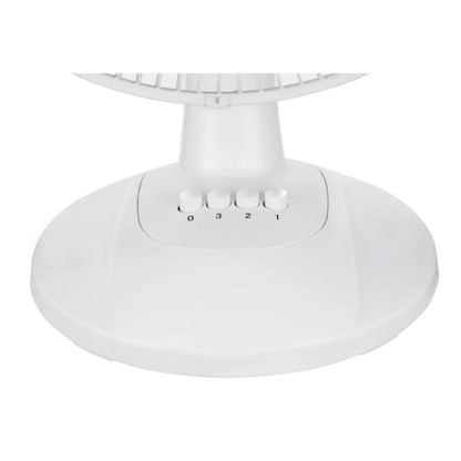 Mainstays 12" 3-Speed Oscillating Table Fan White FT30-8MBW