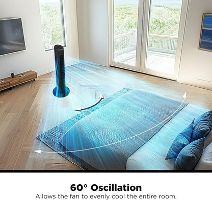 Mainstays 28" Tall 3-Speed Oscillating Tower Fan Black MSWMT24MB