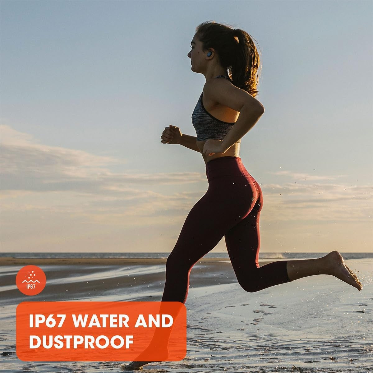 JBL Endurance Race Waterproof True Wireless Sport Earbud Headphones Black JBLENDURACEBLKAM