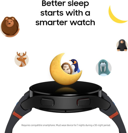 Samsung - Galaxy Watch FE Aluminum Smartwatch 40mm LTE with Blue Band Silver (2024) SM-R866UZSAXAA