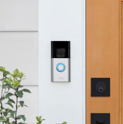 Ring Battery Doorbell Plus Smart Wi-Fi Video Doorbell Battery Operated with Head-to-Toe View Satin Nickel B09WZBPX7K