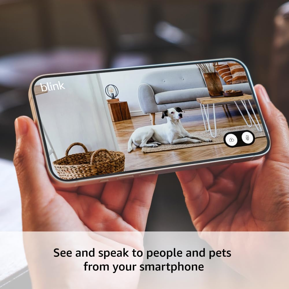 Blink Mini 2 Home Security & Pet Camera with HD Video, Color Night View, Motion Detection, Two-Way Audio 1 Cam White B0BWWZXWPL
