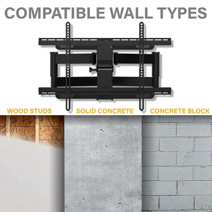 Sanus Decora Full-Motion TV Mount for 42"-90" TVs Up to 120 lbs. DLF225-B1 Black