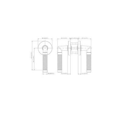 Woodcliff Satin Nickel Hall/Closet Passage Door Handle LH2X23SYXP