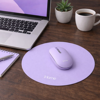 iHome 2.4G Wireless Mouse with Mousepad Bundle Purple 2IHMS2266H0L2