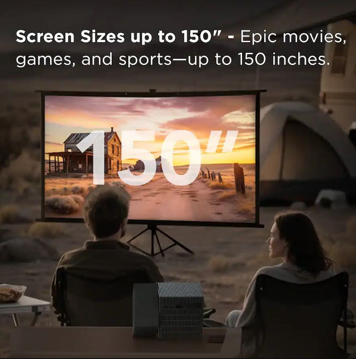 TCL PlayCube 1080P Full HD HDR DLP Portable Smart Projector with Google TV P30D8F
