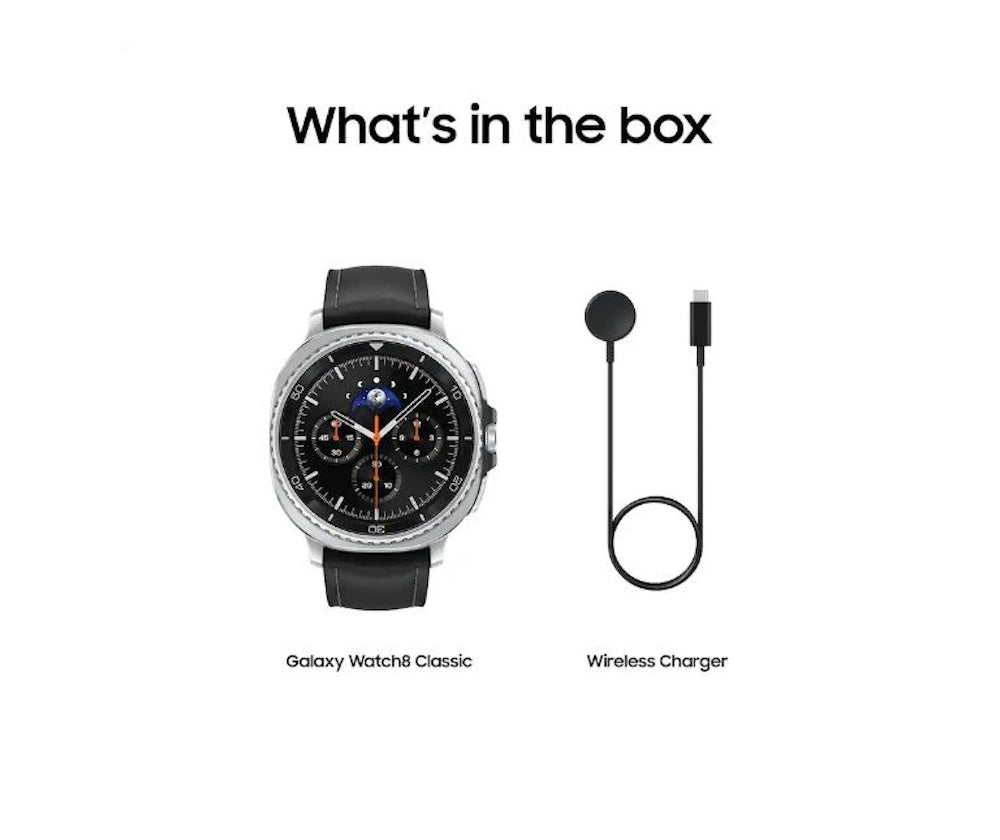 Samsung Galaxy Watch8 Classic Stainless Steel Smartwatch 46mm BT SM-L500NZKDXAA