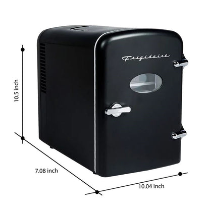 Frigidaire Retro 9-Can or 5 liters capacity Portable Mini Fridge EFMIS197-BLACK