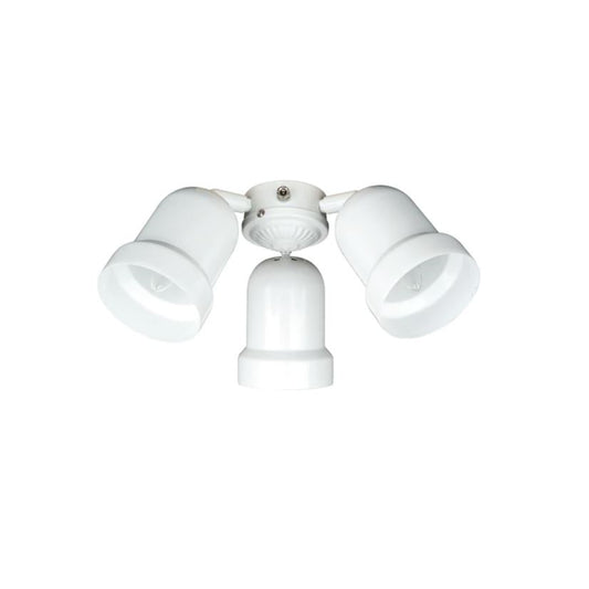 Sunset Lighting 3-Light White LED Ceiling Fan Light Kit F7783-30-MB-LED
