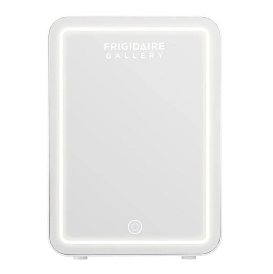 Frigidaire Gallery 9 Can or 6 Liter Beauty Lighted Mirror Fridge - White EFMIS172-WHITE