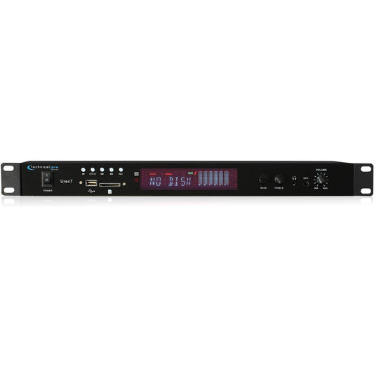 Technical Pro UREC7 Professional DJ 1U Rack Mountable USB/SD Recording Deck