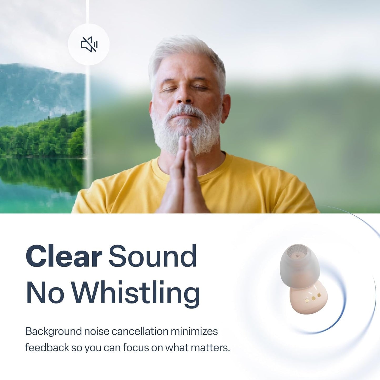 Audien Hearing - Audien Atom Pro 2 OTC Hearing Aids - Beige