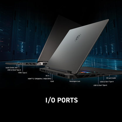 MSI Vector A18 HX 18” 240Hz QHD+ Gaming Laptop: AMD Ryzen 9-9955HX, 32GB/1TB NVMe SSD, Wi-Fi 7, Win 11 Home Cosmo Gray A9WIG-065US