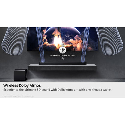 SAMSUNG Q-Series Soundbar 11.1.4 ch w/ Subwoofer and Rear Speaker - Graphite Black HW-Q990F/ZA