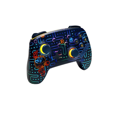 PowerA PAC-MAN Neon Arcade Enhanced Wireless Controller with Lumectra - Nintendo Switch: Compatible with Switch OLED & Lite