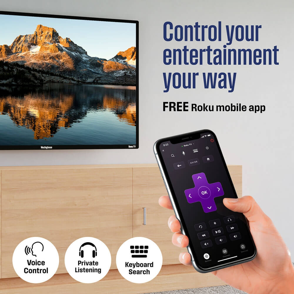Westinghouse 32 inch Class 720P LED HD TV Smart Roku TV WR32HE2520