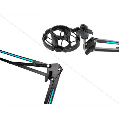 Technical Pro MKL2 Microphone Suspension Boom Arm Stand with LED Lighting