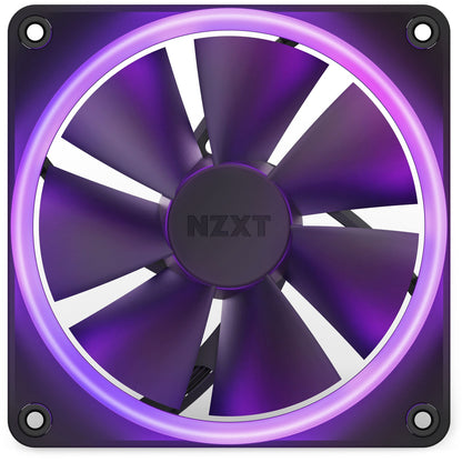 NZXT F120 120mm RGB PWM Fan Black, 3-Pack with NZXT CAM Controller RF-R12TF-B1