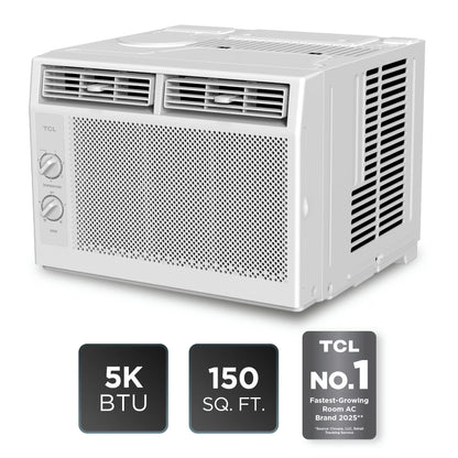 TCL 5,000 BTU 150 sq. ft. Mini Mechanical Window Air Conditioner - W5WM-3