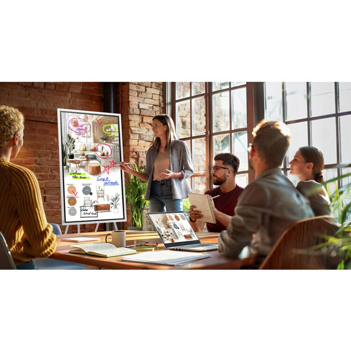 Samsung WM75FX Series 75-Inch 4K 8ms 60Hz UHD Flip Interactive Collaborative Display