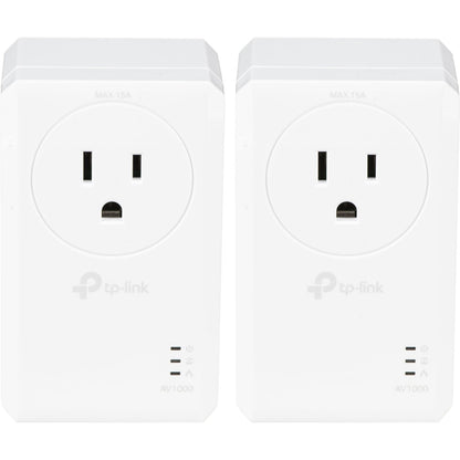 TP-Link TL-PA7017P AV1000 Gigabit Passthrough Powerline Starter Kit (US)