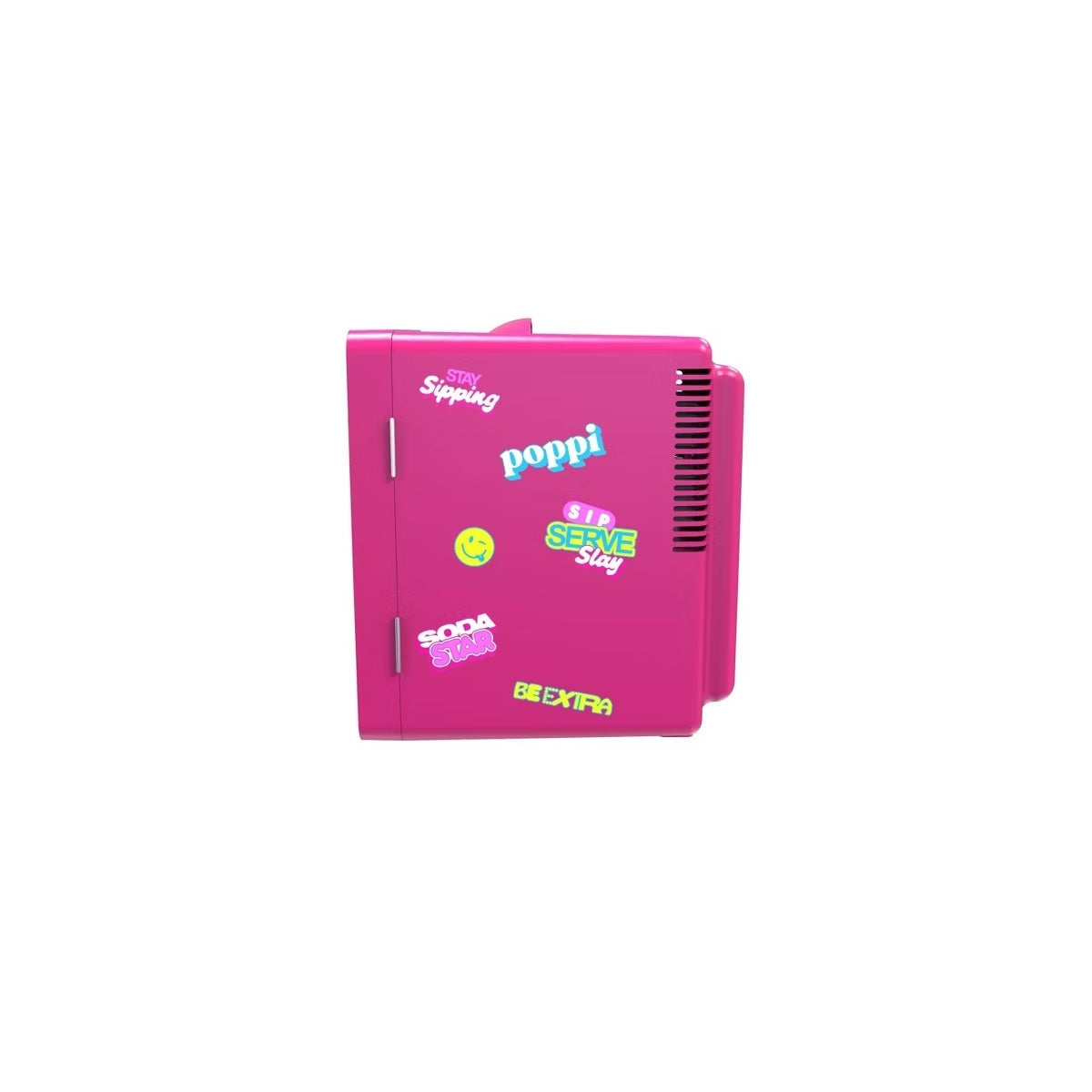 Poppi 8 Can Light Up Mini Dorm Fridge Cooler