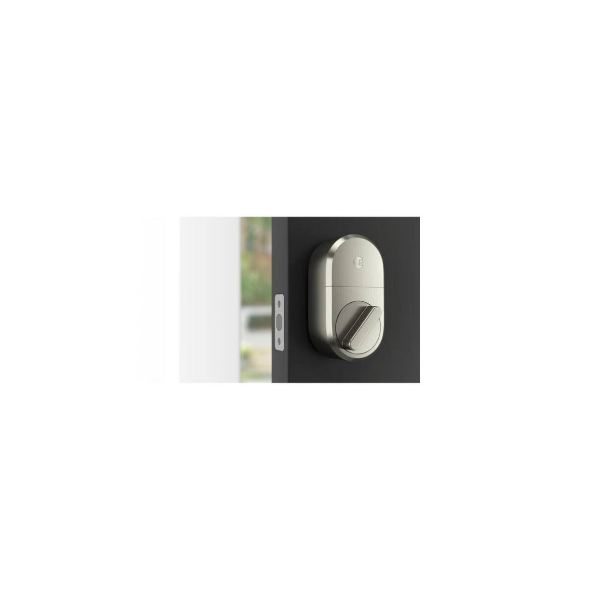 AUGUST Smart Lock Silver Single Cylinder Deadbolt with Connect Wi-Fi Bridge AUG-SL04-C03