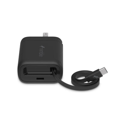 Nimble WALLY Stretch Retractable Wall Charger - Black 20W NB-AL-PD20W-1CR