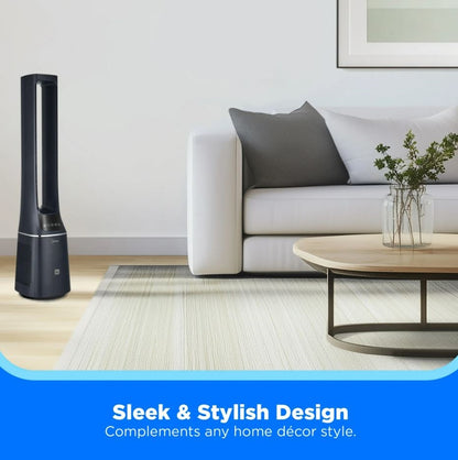 Midea 41" Bladeless Tower Fan & HEPA Air Purifier with Remote Control AMS150-PBW