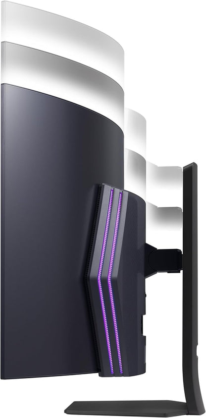 LG 45 Inch UltraGear OLED WQHD 1440P 240Hz 0.03ms G-Sync Compatible 800R Curved Gaming Monitor 45GS95QE