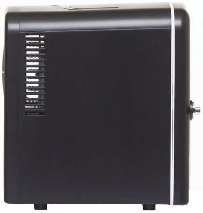 Frigidaire 6-Can/4-Liter Capacity Retro Mini Fridge Black EFMIS129-BLACK, Includes 110V home power cord & 12V DC car adapter