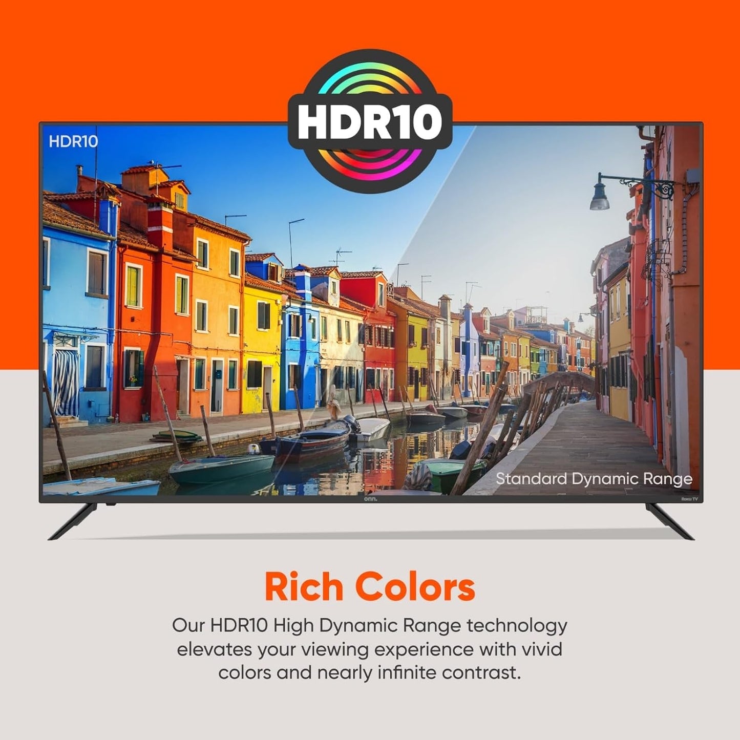ONN 50-Inch Class 4K 2160p 60Hz Ultra HD LED Smart TV, DLED Display, Wireless Streaming, 100012585