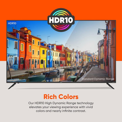ONN 50-Inch Class 4K 2160p 60Hz Ultra HD LED Smart TV, DLED Display, Wireless Streaming, 100012585