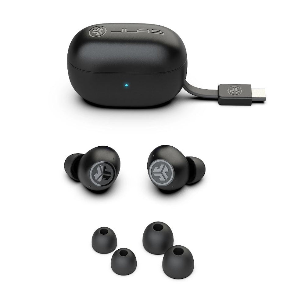 JLab Go Pop ANC True Wireless Earbuds Active Noise Cancelation Black EBGOANCRBLK124