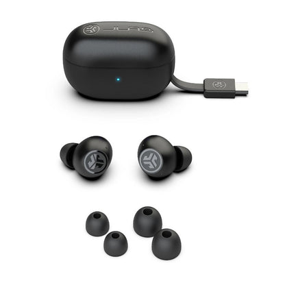 JLab Go Pop ANC True Wireless Earbuds Active Noise Cancelation Black EBGOANCRBLK124