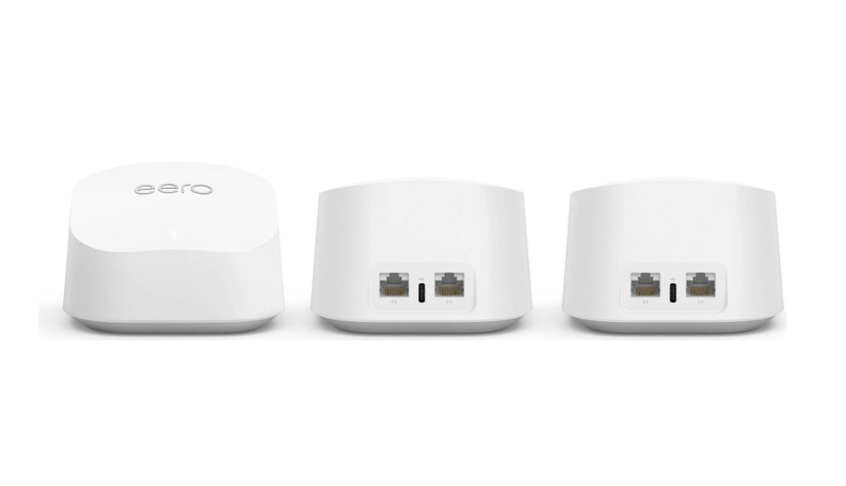 eero 6+ Dual-band Mesh Wi-Fi 6 System (3-pack) White R010311